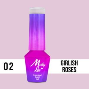 02. MOLLY LAC gél lak - GIRLIS ROSES 5ML