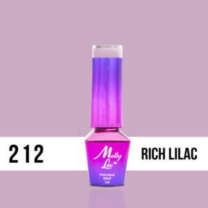 212. MOLLY LAC gél lak -Rich lilac 5 ml