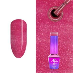 311. MOLLY LAC glitrový gél lak - Red Power 5ml
