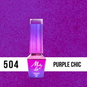 504. MOLLY LAC gel lak Bling it on! Purple Chic 5ml