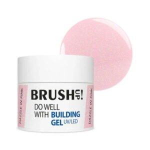 BRUSHUP! Building Gel Dazzle v růžové barvě 12 g