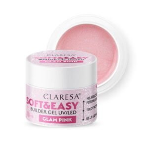 CLARESA STAVEBNÍ GEL NA NEHTY SOFTEASY GLAM PINK 90G