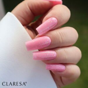 CLARESA STAVEBNÍ GEL NA NEHTY SOFT&EASY GLIMMER PINK 90G