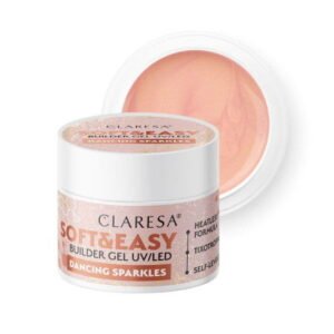 CLARESA STAVEBNÝ GÉL NA NECHTY SOFT&EASY DANCING SPARKLES 45G