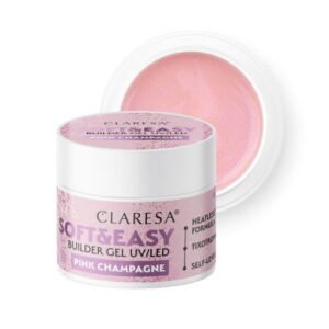 CLARESA STAVEBNÝ GÉL NA NECHTY SOFT&EASY PINK CHAMPAGNE 12G -2