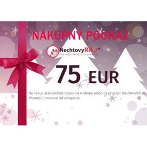 DÁRKOVÁ VÁNOČNÍ POUKÁZKA 75 EUR