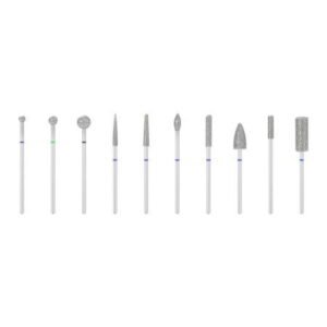 eXo sada diamantových frézek na nehty 10ks