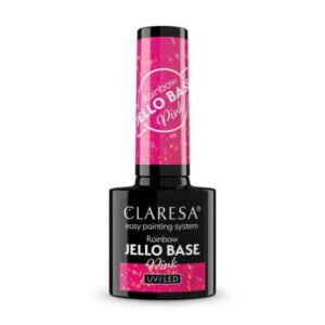 Gel lak CLARESA Rainbow JELLO base pink 5ml