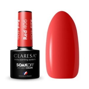 Gel lak CLARESA® Red 406 5ml
