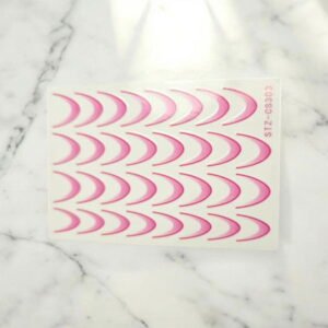 Gradientní francouzské nálepky na nehty French Ombre pink CS303