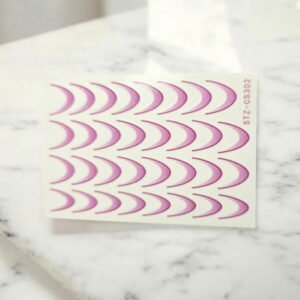 Gradientní francouzské nálepky na nehty French Ombre purple CS302