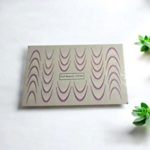 Gradientní francouzské ombré nálepky na nehty fialové STZ48