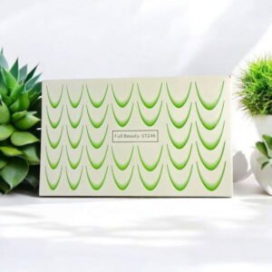 Gradientní francouzské ombré nálepky na nehty zelené STZ46