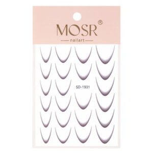 Gradientní francouzské ombré samolepky French Ombre SD-1931 (hnědá)