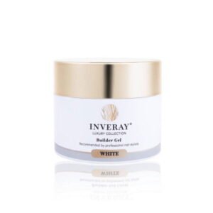 Inveray stavební UV/LED Gel na nehty white 15ml