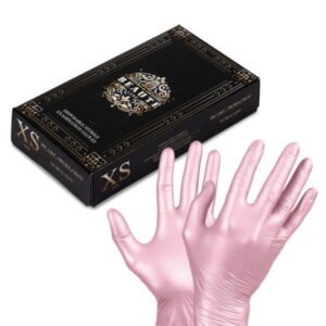 Jednorazové nitrilové rukavice Beaute Luxe XS pink