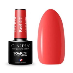 K Gél lak CLARESA® Red 401 5ml