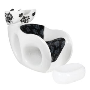 Kadeřnická mycí jednotka Gabbiano bílá slída