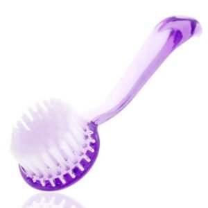 Kartáček kulatá s rukojetí na oprašování fialová