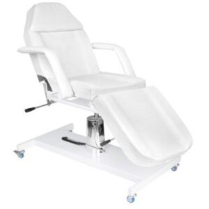 Kosmetické křeslo hyd. basic 210 bílá na kolečkách