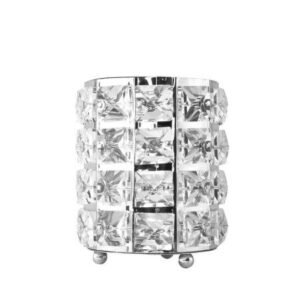 Luxusní stojan na štětce a příslušenství stříbrný 03