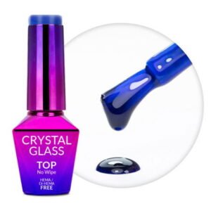 Molly Nails farebný top coat Crystal Blue