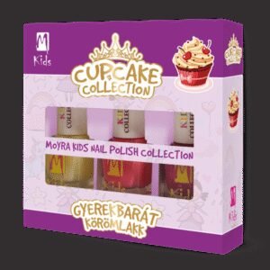 Moyra KIDS CUPCAKE collection Dětská sada laků 3x7