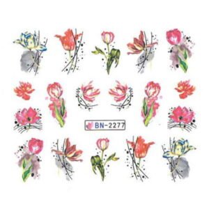 Nálepka na nehty květiny BN-2277