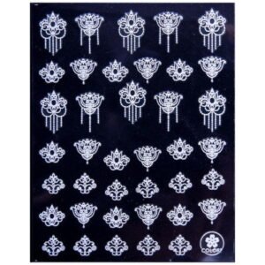 Nálepky na nechty tenké CB-174 biele