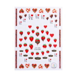 Nálepky na nehty srdíčka CA-280