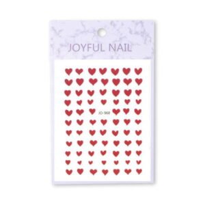 Nálepky na nehty srdíčka JO-968
