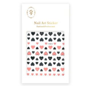 Nálepky na nehty srdíčka Z-D4214 Nude