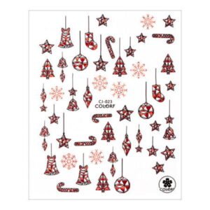 Nálepky na nehty vánoční CJ-023
