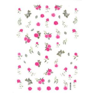 Nálepky na nehty velké vzor - květiny 39