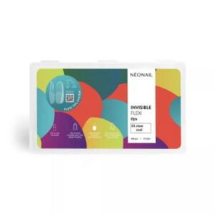 Neonail flexibilní tipy pro prodlužování nehtů Invisible Flexi Tips 01 Clear Oval 300ks