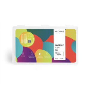 Neonail flexibilní tipy pro prodlužování nehtů Invisible Flexi Tips 02 Clear Square 300ks