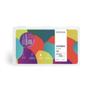 Neonail flexibilní tipy pro prodlužování nehtů Invisible Flexi Tips 03 Clear Stiletto 300ks