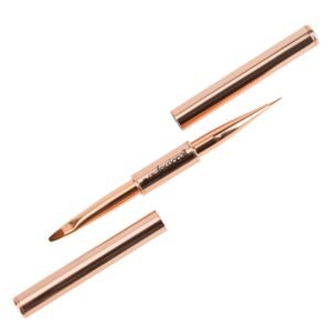 Professionail duo štetec na gél – oválny č. 4 a zdobiaci 7 mm