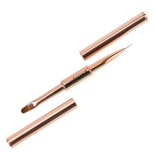 Professionail duo štetec na gél – oválny č. 6 a zdobiaci 9 mm