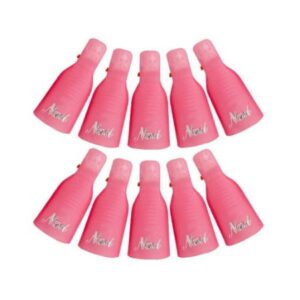 Ružové klipsy na odstránenie gél lakov 10ks