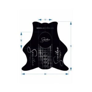 Šablony na nechty semilac hardi slim čierne 500ks