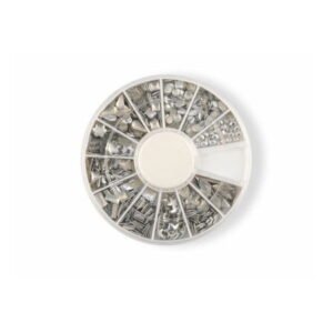 Sada stříbrných ozdob na nehty