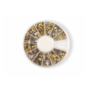 Sada zlatých ozdob na nehty