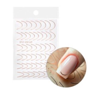 Samolepiace nálepky na francúzsku manikúru  STZ-CS169 rose golden