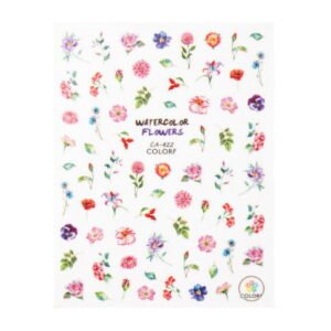 Samolepicí nálepky na nehty - květiny CA-422