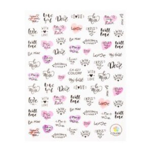 Samolepicí valentýnské nálepky na nehty CA621