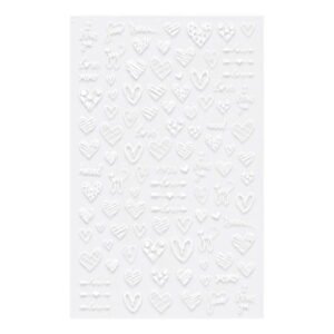 Samolepicí valentýnské nálepky na nehty F926