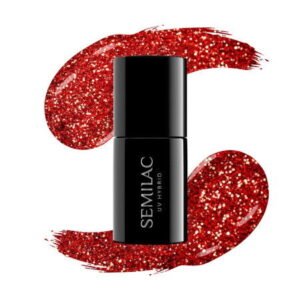 Semilac - gél lak 318  Burgundy Red Glitter 7ml