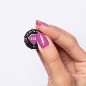 Semilac - gelový lak 601 Neon Pink Punch 7 ml