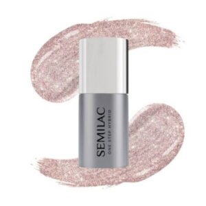 Semilac One Step gél lak S245 Glitter Pink Beige 5ml